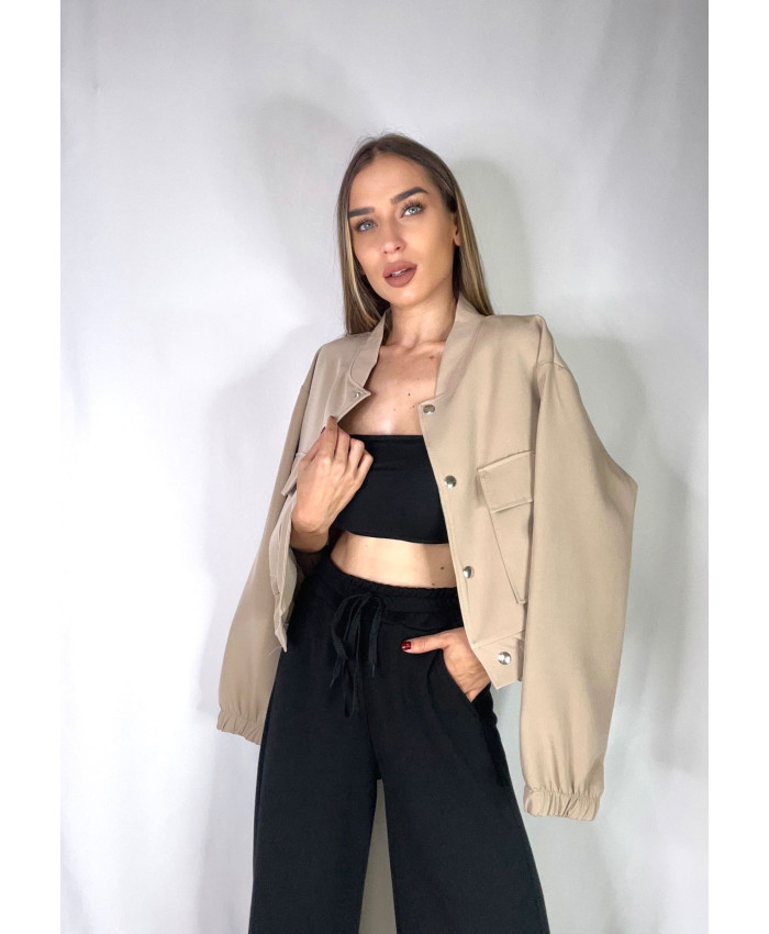 BOMBER BASIC BEIGE