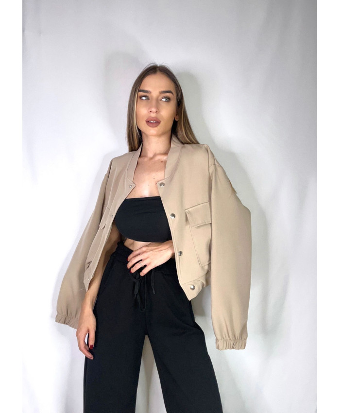 BOMBER BASIC BEIGE