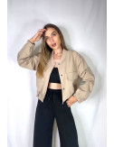 BOMBER BASIC BEIGE